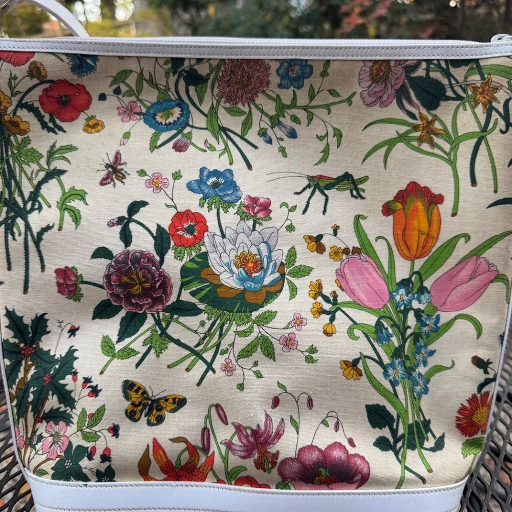 Authentic, vintage Gucci Flora handbag - Picture 5 of 12